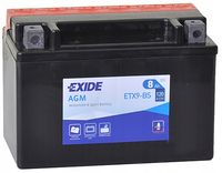 AKUMULATOR MOTOCYKLOWY EXIDE BIKE 12V 8Ah 120A YTX9-BS ETX9-BS NOWY MODEL