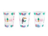 Kubeczki papierowe hawajskie Aloha Party, 6 szt.