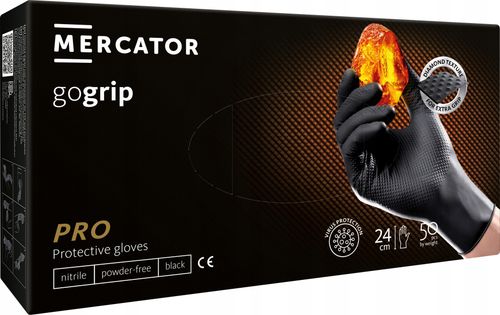 rękawice nitrylowe 50 szt. 10-xl gogrip black - 10 op. na Arena.pl