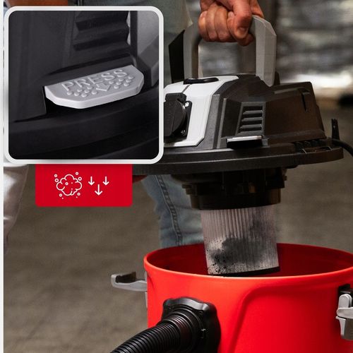 ODKURZACZ PRZEMYSŁOWY BEZWORKOWY GNIAZDO Z OTRZĄSACZEM PYŁU GIPSU na Arena.pl