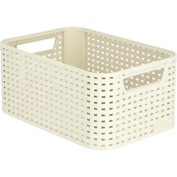 Curver Koszyk Pojemnik Do Przechowywania Kremowy zdjęcie 1