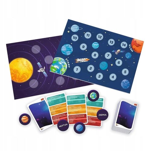 GRA DLA DZIECI EDUKACYJNA RODZINNA KOSMOS PLANETY MISTRZ WIEDZY 5+ TREFL na Arena.pl