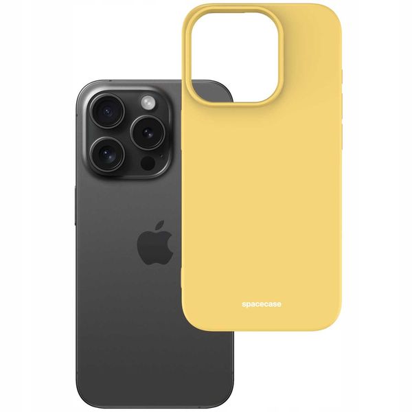 Spacecase Silicone Case Iphone 15 Pro Yellow zdjęcie 2