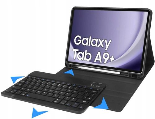 ETUI KLAWIATURA DO SAMSUNG GALAXY TAB A9 + PLUS 11.0" X210 X215 X216 CZARNY na Arena.pl