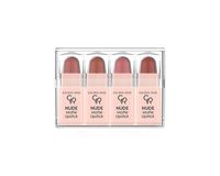 Golden Rose Nude Matte Lipstick Zestaw 4 matowych mini pomadek do ust Nude Look Kolor - 01