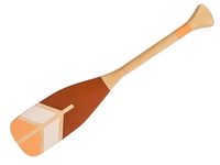 Pagaj John Paddle Ozdoba Kolorowy Malowany 60 cm WZ1 60 cm