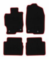 Dywaniki welurowe CARLUX-RED do Mazda 6 II GH 2007-2012, czarne