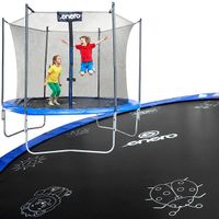 TRAMPOLINA BATUTA OGRODOWA SKŁADANA Z SIATKĄ WEWNĘTRZNĄ 8FT 244CM ENERO