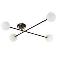 Loftowa LAMPA sufitowa ASTRA 10775402 Kaspa modernistyczna OPRAWA szklane kule balls czarne białe