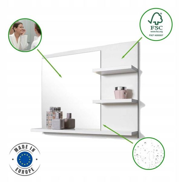 Lustro ścienne DOMTECH prostokąt 600 x 500 mm zdjęcie 11