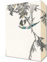 Obraz 20x30cm  Great Tit, Kashu Japoński Vintage do Salonu