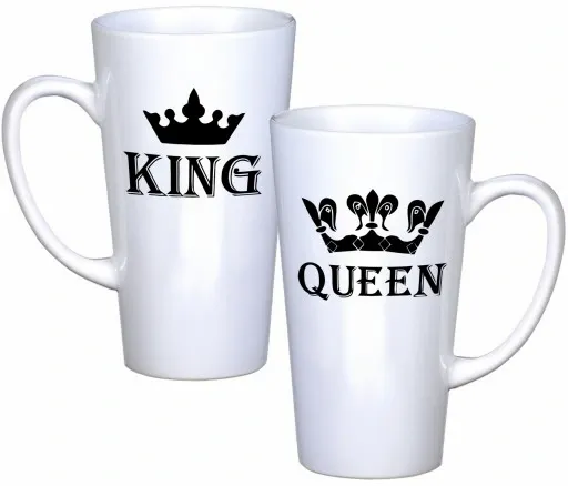 KOMPLET KUBKÓW LATTE DLA PAR PREZENT DUŻE 450ml PREZENT Z NADRUKIEM zdjęcie 15