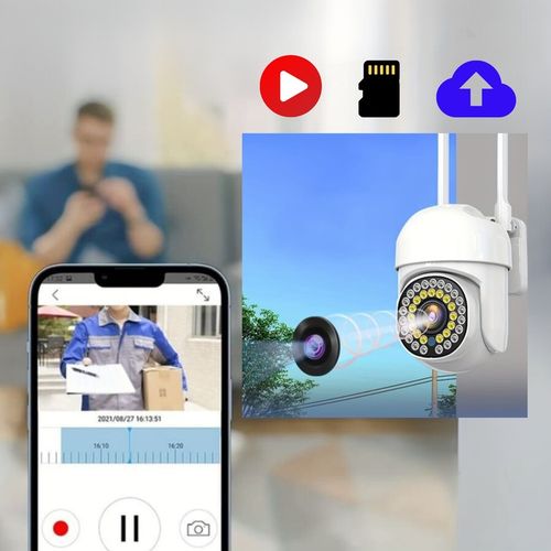 Zewnętrzna Kamera WIFI Obrotowa FULL HD Śledzenie Ruchu na Arena.pl