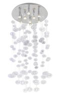 Pokojowa lampa wisząca Luvia glamour kryształki chrom
