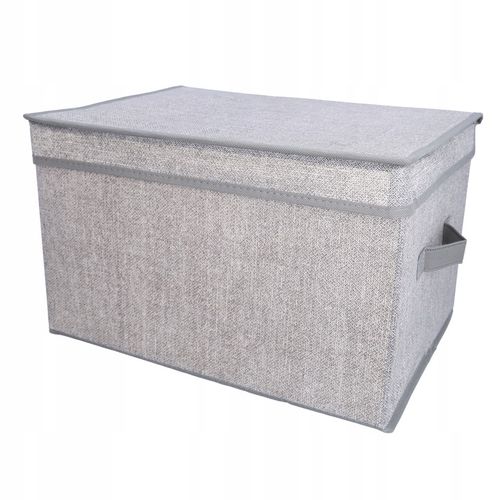 POJEMNIK TEKSTYLNY 40X30X25 CM DO PRZECHOWYWANIA PUDEŁKO ORGANIZER DO na Arena.pl