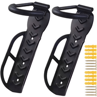 2X WIESZAK NA ROWER HULAJNOGĘ NA ŚCIANĘ UCHWYT HAK ROWEROWY KOŁKI MONTAŻOWE