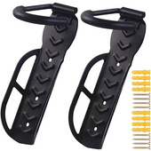 2X WIESZAK NA ROWER HULAJNOGĘ NA ŚCIANĘ UCHWYT HAK ROWEROWY KOŁKI MONTAŻOWE