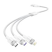 kabel usb 2.0 a do 3w1 6a vention ctrwg 1.5m (biały)