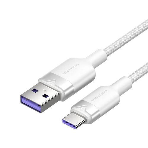 Kabel USB 2.0 A do USB-C 6A Vention CTOWH 2M (biały) na Arena.pl