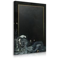 Obraz Do Sypialni Abstrakcja Styl Glamour Czarne Fale 40cm x 60cm