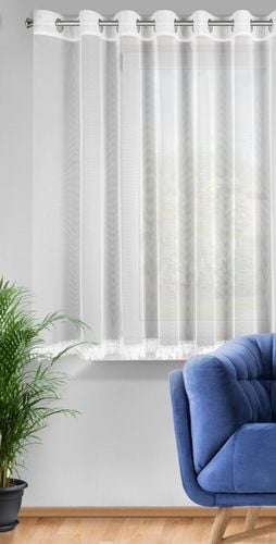 Firana na przelotkach z aplikacją SYLVI 300X150 biała na Arena.pl