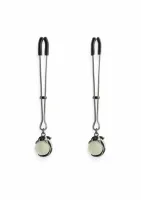 ns novelties nipple clamps g1 - regulowane klamry z silikonowymi