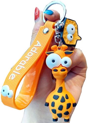 Brelok do kluczy zawieszka do Torebki żyrafa zwierzak F29_Żólty na Arena.pl