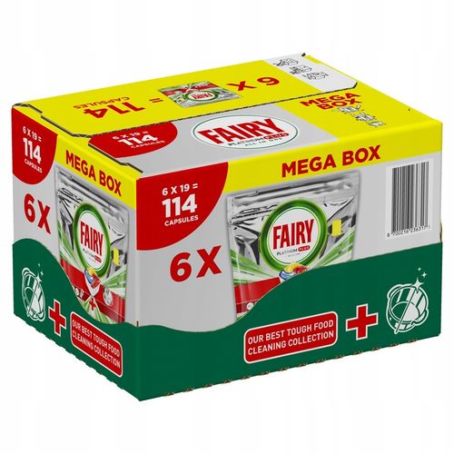 Fairy Platinum Plus All in One Yellow Tabletki do zmywarki 6x19szt =114 szt na Arena.pl
