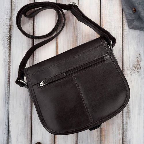 Torebka damska skórzana listonoszka ze skóry licowej brązowa Paolo Peruzzi na Arena.pl