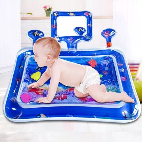 Dmuchana Mata Wodna Sensoryczna Dla Niemowląt Dzwieki Lustro Mata XXL 65cm na Arena.pl