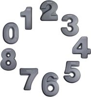 Silikonowe foremki do ciasta cyfry 0–8, forma do tortów urodzinowych