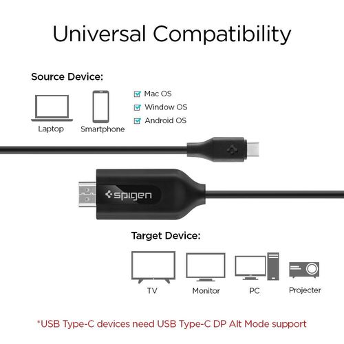 SPIGEN C20CH TYPE-C TO HDMI CABLE 200CM BLACK na Arena.pl