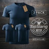 Topslang koszulka męska granatowa biała na WF 3 PACK t-shirt męski granatowy REGULAR S