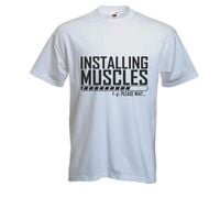 T-SHIRT ŚMIESZNE KOSZULKI na siłownię z nadrukiem