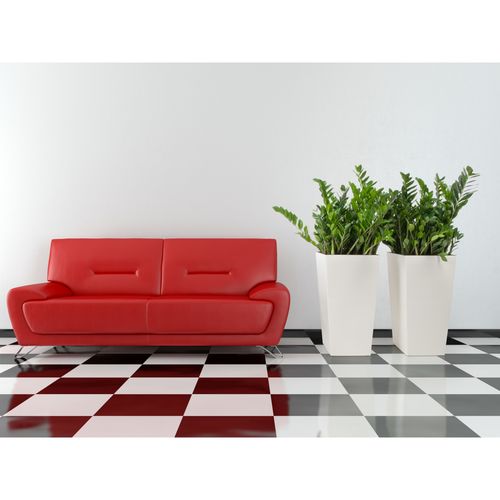 Doniczka wysoka z wkładem połysk Czerwony H 360 mm na Arena.pl