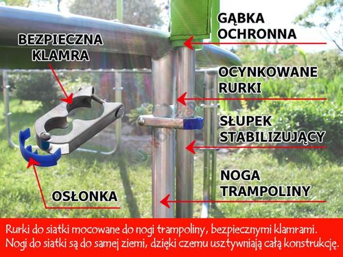 TRAMPOLINA SKYFLYER RING 2in1 244CM na Arena.pl