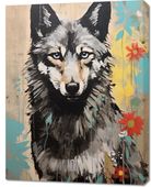 Obraz 70x90cm Przenikliwość Wilczej Natury