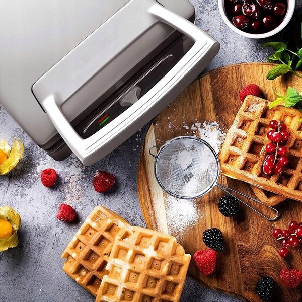 GOFROWNICA 1400W XXL 2 CHRUPIĄCE PUSZYSTE GOFRY XXL DUŻA SOLIDNIE WYKONANA zdjęcie 10