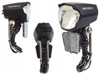 LAMPKA LAMPA ROWEROWA PRZEDNIA PRĄDNICA DYNAMO LED 30 LUX CZUJNIK ZMIERZCHU