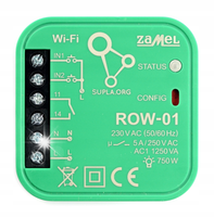 Sterownik / odbiornik WiFi 1-kanałowy ROW-01 Zamel