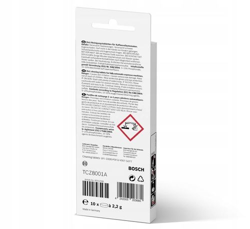 BOSCH TABLETKI CZYSZCZĄCE DO EKSPRESÓW TCZ8001 A na Arena.pl