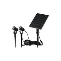 LAMPA SOLARNA LED 200LM IP54 CZARNA ALUMINIUM 3000K
