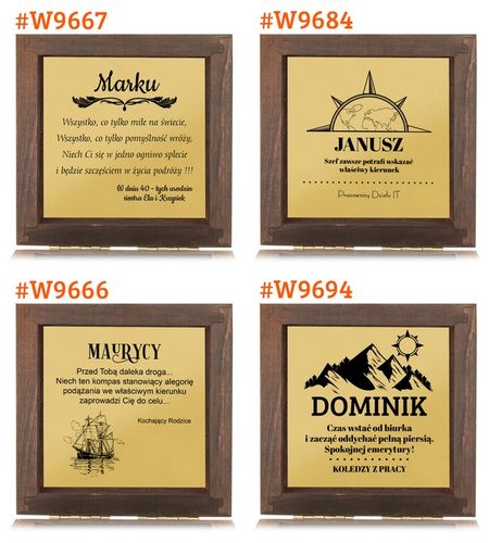 MOSIĘŻNY KOMPAS zegar słoneczny Prezent URODZINY EMERYTURA szkatułka GRAWER na Arena.pl