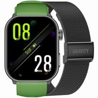 smartwatch męski gravity gt28-4 pasek + bransoleta zielono czarny