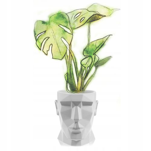 Doniczka okrągła Apollo APL10 | Biały Mat, Kolor Biały Mat, Concrette, Wymiary 11x15.5 cm na Arena.pl