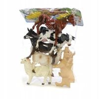 DUŻE FIGURKI ZWIERZĘTA DOMOWE FARMA ZOO KROWA KOŃ ŚWINKA KOZA OWCA