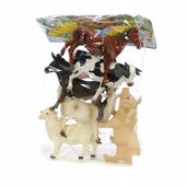 DUŻE FIGURKI ZWIERZĘTA DOMOWE FARMA ZOO KROWA KOŃ ŚWINKA KOZA OWCA