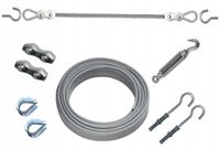 3m Linka stalowa ŻYŁKA do zasłon ogrodowych Z2