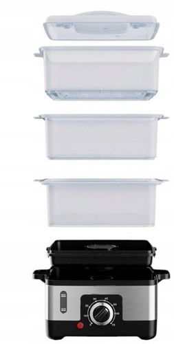 PAROWAR ELEKTRYCZNY URZĄDZENIE DO GOTOWANIA NA PARZE 950W 9L MINUTNIK na Arena.pl