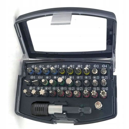 ZESTAW BITÓW KOŃCÓWEK 32el + ADAPTER w WALIZCE TORX INBUS IMBUS PH PZ MIX na Arena.pl